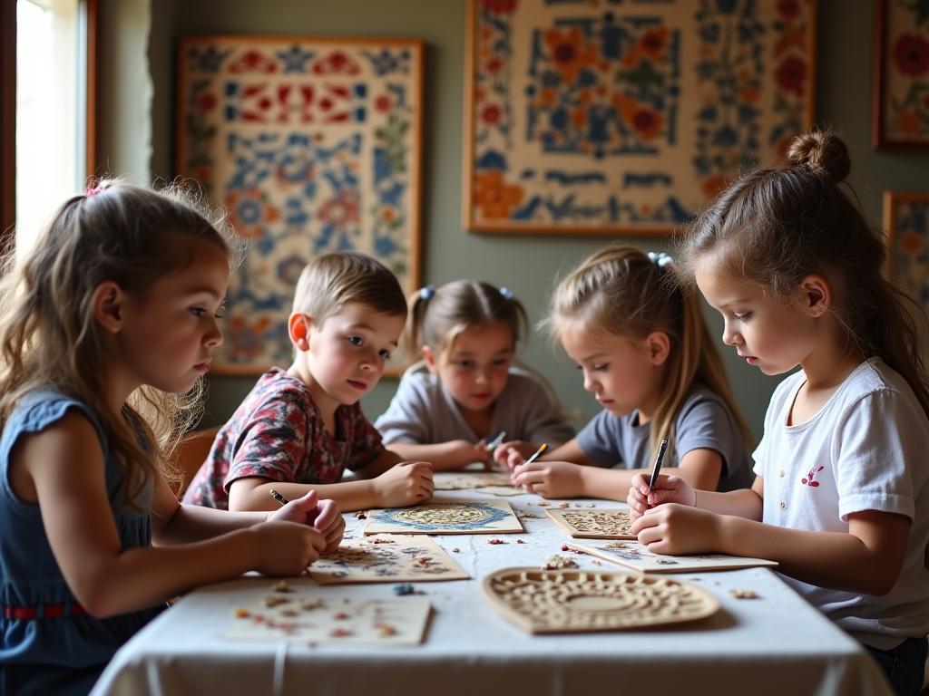 Geleneksel Anadolu el sanatları çocuk atölyesi